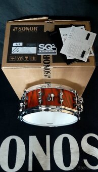 Prodám nový snare Sonor SQ2 Birch- 14x6" Fiery red - 6