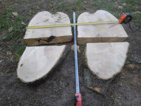 jasanové desky z rozvidlení kmenu, vhodné na mísy, síla 6cm - 6