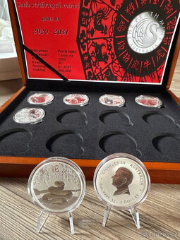 komletní serie Lunární kalendář 3 Lunar 3 6x 1oz v etui - 6