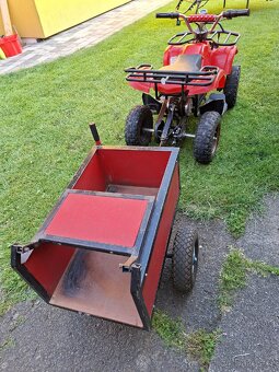Dětská elektrická čtyřkolka 800W motor + výklopná vlečka. - 6
