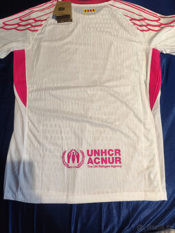 Dres Fc Barcelona Ružový Hráčsky Unikátny Nový s visačkami - 6