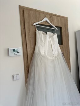 Č.008 Svatební šaty nové vel L-XL - 6