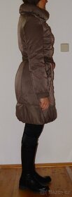 hnědý zimní kabát/bunda vel. S - 6