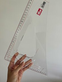 Krejčovský příložník / pravítko Prym délka 60 cm - 6