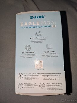 Wi-Fi 6 extender D-Link EAGLE PRO AI E15 (AX1500) - 6