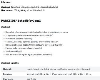 Schodišťový Rudl Parkside - Nový (lépe hodnocený typ) - 6