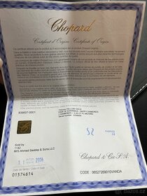 Zlaté náušnice Chopard s pohyblivými diamanty - 6