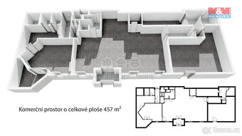 Prodej obchod a služby, 457 m², Sezimovo Ústí, ul. 9. května - 6