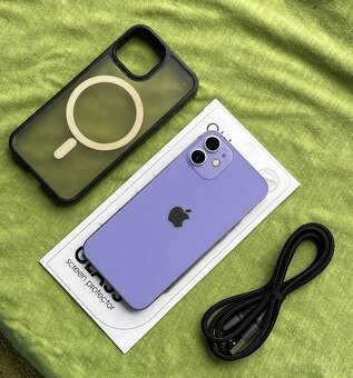 🍏 Apple Iphone 12 MiNi Purple 64GB 🍎 100% baterie 🔋 - 6
