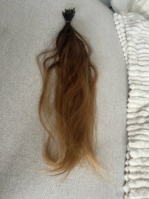 Středoevropské vlasy hnědé / ombre k prodloužení keratinem - 6