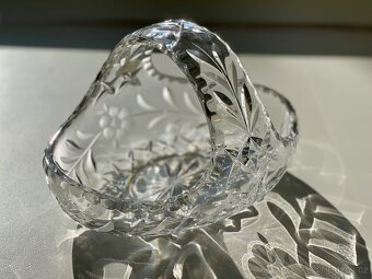 Koš křišťálový broušený Bohemia Crystal ovál - 6