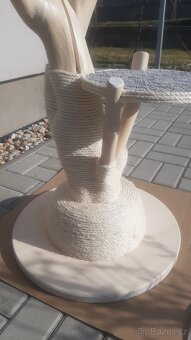 Kocici strom v bile lazure - skrabadlo - 6