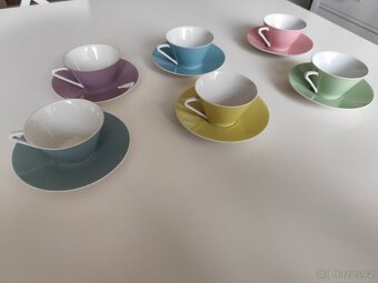 Porcelánové šálky s podšálky Lilien Austria - 6