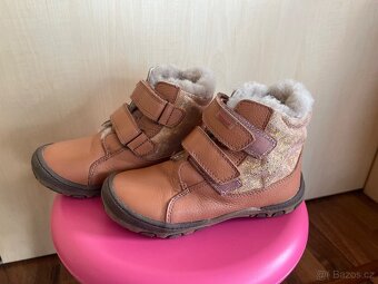 Dívčí kožené zimní boty Bisgaard velikost EU30 - 6