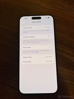 apple iphone 15 pro max 256gb black bateria 87 - 6