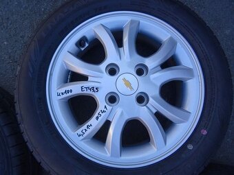 Alu disky origo Chevrolet, 14", 4x100,ET 43,5,letní sada - 6