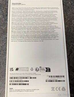 Apple iPhone 15 Pro Max, 256 GB, White Titanium - 6