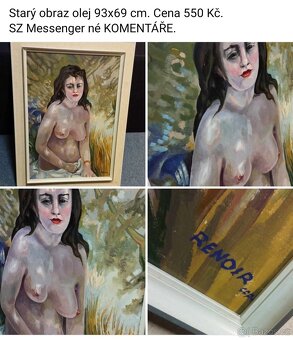 Staré obrazy .Ceny a rozměry viz fota. - 6