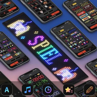 FLEXIBILNÍ REKLAMNÍ LED PANEL PÁS FULL COLOR 60x12cm na 5V - 6