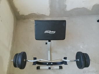 Lavice a SZ dvourucni cinka na posilovani bizepsu - 6