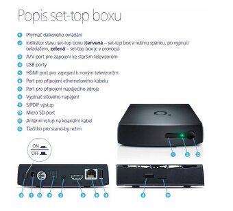 Set-top box, Oneplay box, O2 TV nové generace, model 2022 - 6