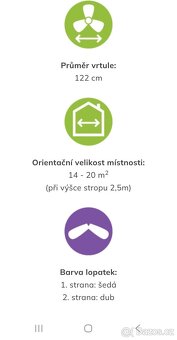 Stropní ventilátor se světlem - 6