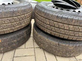 4x plechové kola 5x120 R16, pneu C - 6