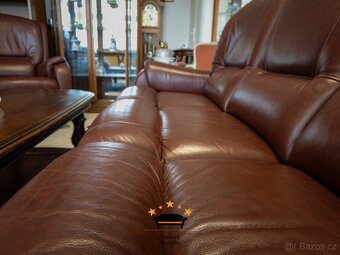 Sedací celokožená souprava 3+2+1 - 2x relax manual - 6