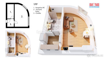 Pronájem bytu 1+kk, 23 m², Brno, ul. Alešova - 6