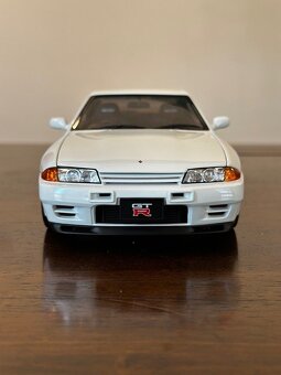 1/18 Autoart Nissan GT-R R32 V-Spec II Tuned Version White - 6