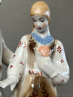 Sběratelská soška Zamilovaný pár 25.5 cm, Polonne USSR - 6