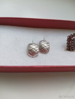 Stříbrné šperky s českým granátem - 6