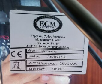 Kávovar na espresso ECM Synchronika - 6