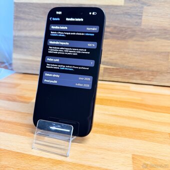 IPhone 16 256GB, black, 100% baterie, eSIM (rok záruka) - 6