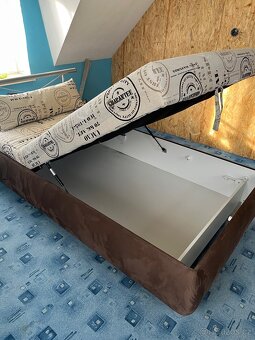 Polohovací postele s úložným prostorem– 110×200 cm - 6
