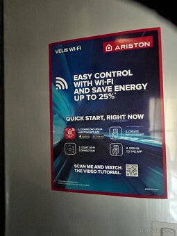 Elektrický bojler Ariston VLS WIFI 80 EU – super stav - 6
