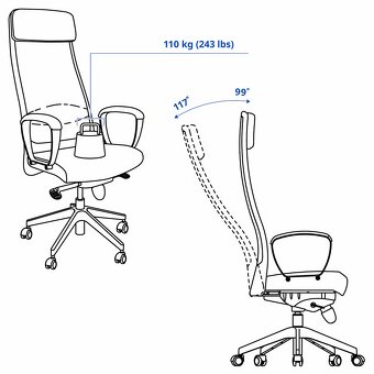 Kancelářská židle Ikea Markus - 6