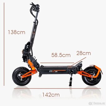 Elektrická koloběžka Obarter D5 NOVÁ (250km nájezd) - 6
