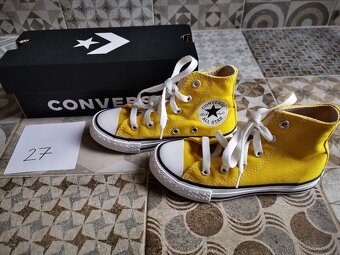 27 dívčí boty-CONVERSE tenisky, černá jarní obuv. NOVÉ - 6