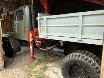 Praga V3S – Třístranný sklápěč s hydraulickou rukou HR3001 - 6