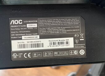 Monitor obrazovka HP, AOC - 6