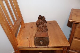 Marie a Jezulátko soška socha dřevo (225H) - 6