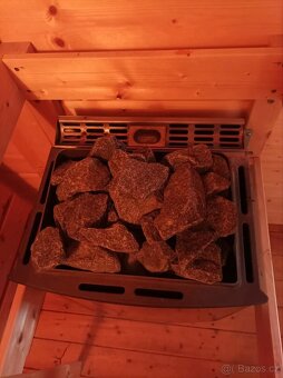 Finská sauna Karibu masiv s Bio-Mat kamny 9kw/380v - 6