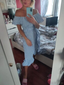 Dámské letní šaty vel 34-38 pruhované - 6