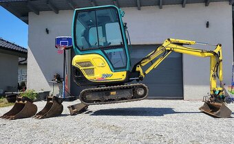 Minibagr Yanmar, rychloupínák, bez vůlí,nové dotahovací čepy - 6