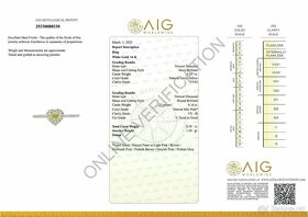 14K prsten s diamanty 0,59ct - certifikát AIG - 6