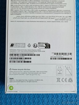 iPhone 16 Pro Max 256GB Natur NOVÝ NEROZBALENÝ - 6