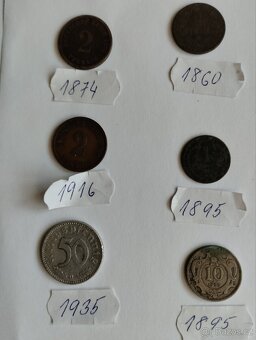 Staré mince 1 - 6