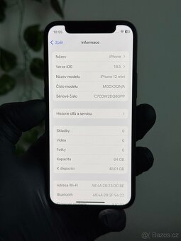iPhone 12 mini 64GB - 100% baterie - 6