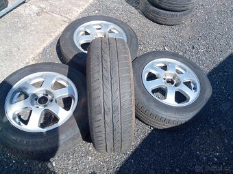 Alu kola 5x100, ET 43 vč. pneu 195/65 R 15 - 6